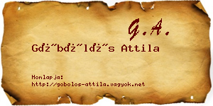 Göbölös Attila névjegykártya